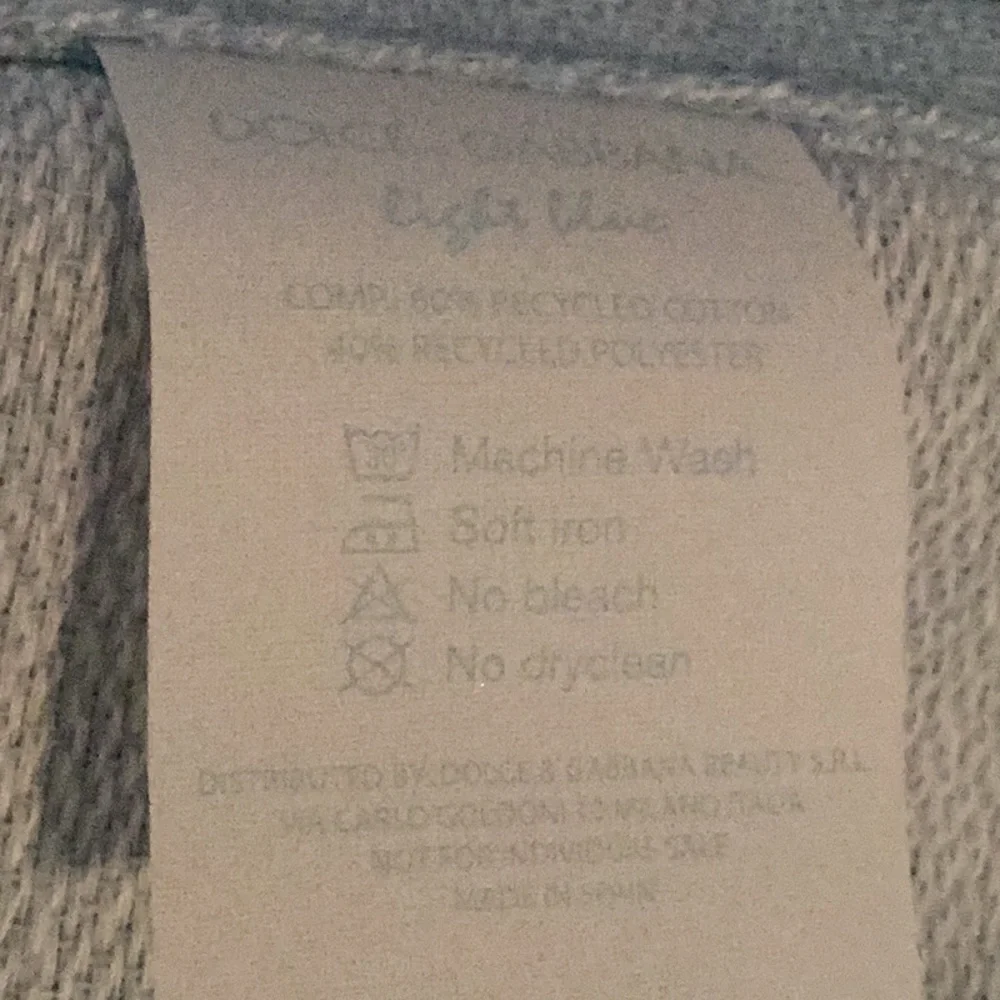 Dolce & Gabbana Light Blue Beach Towel New in box
